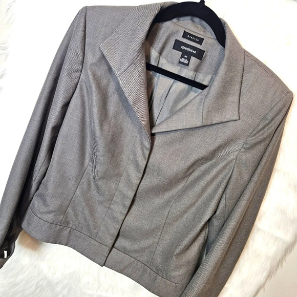 Jones New York JonesWear Stretch Cropped Blazer Jacket - Picture 3 of 5